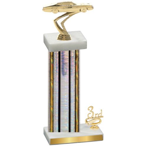 Accented Single Silver Glacier Third Place Cars Trophy