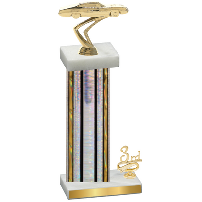 Accented Single Silver Glacier Third Place Cars Trophy