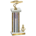 Accented Single Silver Glacier Victory Cars Trophy