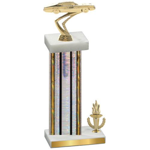 Accented Single Silver Glacier Victory Cars Trophy
