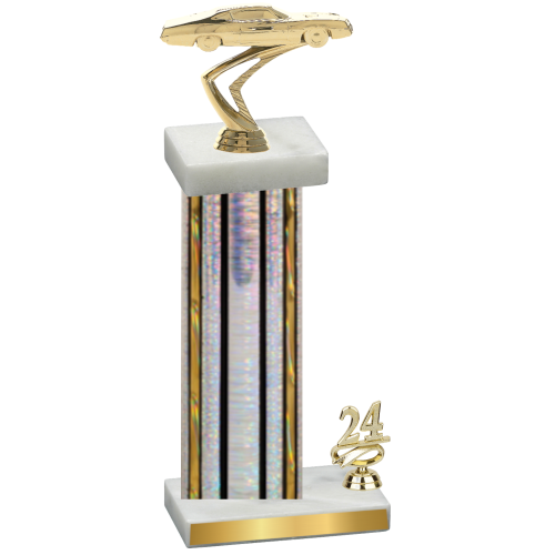 Accented Single Silver Glacier Year Cars Trophy