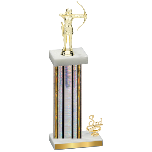 Accented Single Silver Glacier Third Place Archery Trophy