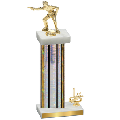 Accented Single Silver Glacier First Place Shooter Trophy