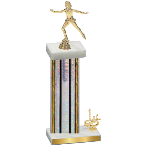 Accented Single Silver Glacier First Place Skater Trophy