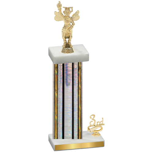Accented Single Silver Glacier Third Place Academics Trophy