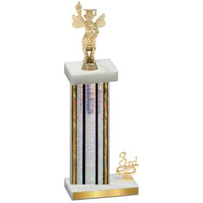 Accented Single Silver Glacier Third Place Academics Trophy