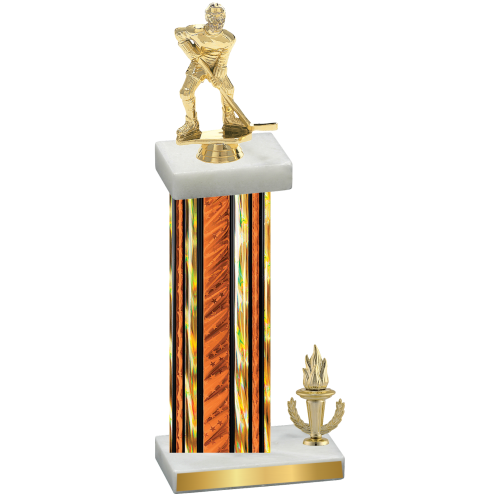 Accented Single Orange Glacier Victory Hockey Trophy