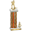 Accented Single Orange Glacier Victory Hockey Trophy