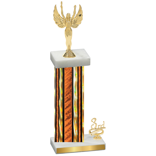 Accented Single Orange Glacier Third Place Victory Trophy