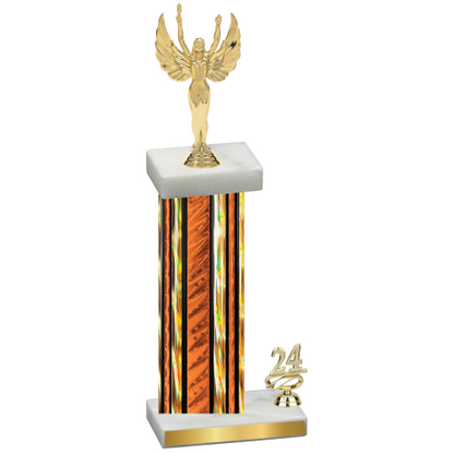 Accented Single Orange Glacier Year Victory Trophy