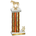 Accented Single Orange Glacier Year Horses Trophy