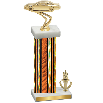 Accented Single Orange Glacier Victory Cars Trophy