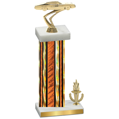 Accented Single Orange Glacier Victory Cars Trophy