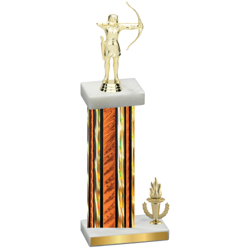 Accented Single Orange Glacier Victory Archery Trophy