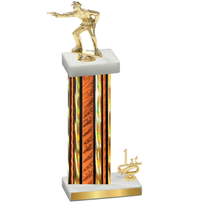 Accented Single Orange Glacier First Place Shooter Trophy