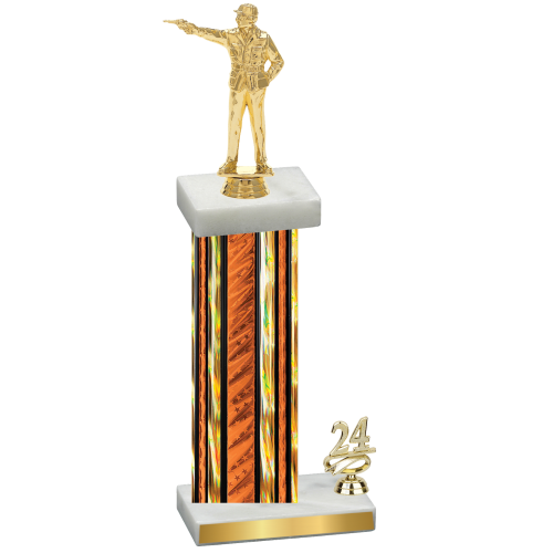 Accented Single Orange Glacier Year Shooter Trophy