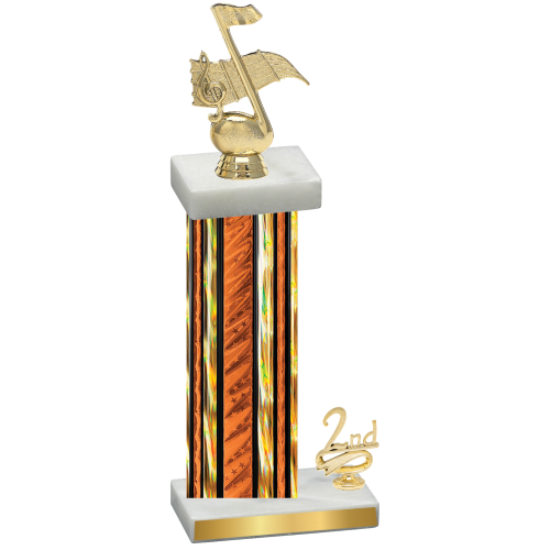 Accented Single Orange Glacier Second Place Music Trophy