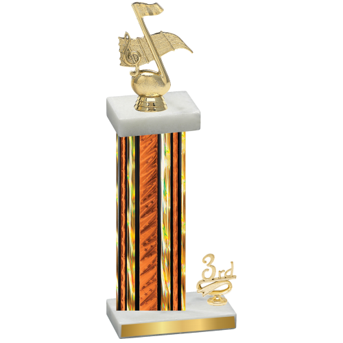 Accented Single Orange Glacier Third Place Music Trophy