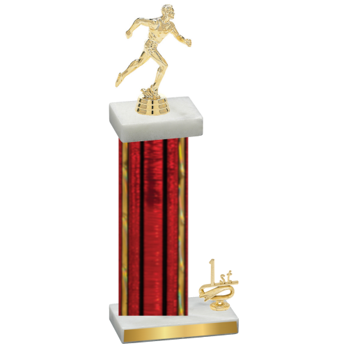 Accented Single Red Glacier First Place Running Trophy