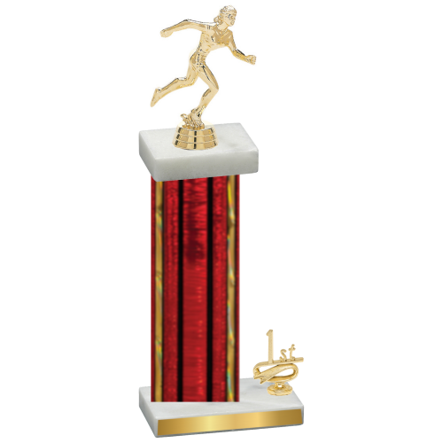 Accented Single Red Glacier First Place Running Trophy