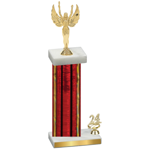 Accented Single Red Glacier Year Victory Trophy