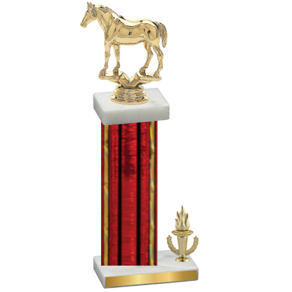 Accented Single Red Glacier Victory Horses Trophy