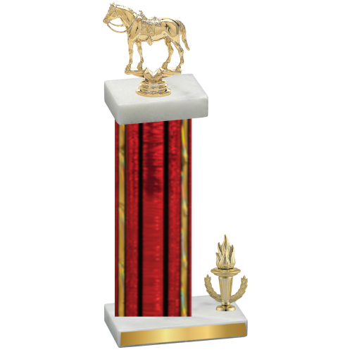 Accented Single Red Glacier Victory Horses Trophy
