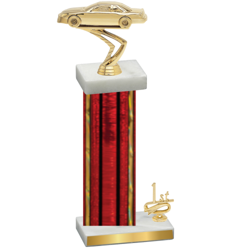 Accented Single Red Glacier First Place Cars Trophy