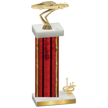 Accented Single Red Glacier First Place Cars Trophy