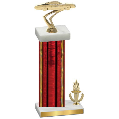 Accented Single Red Glacier Victory Cars Trophy