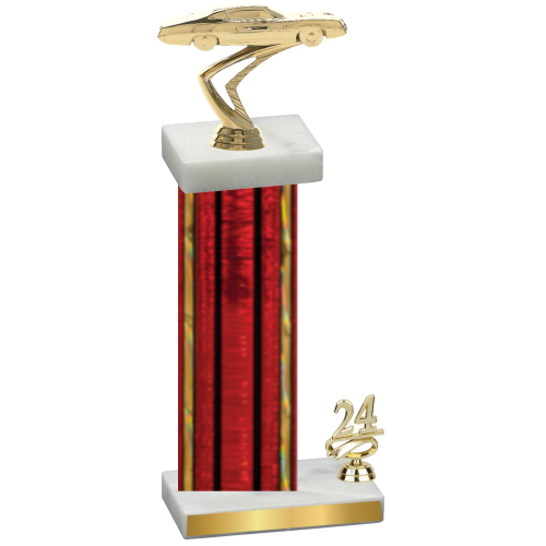 Accented Single Red Glacier Year Cars Trophy