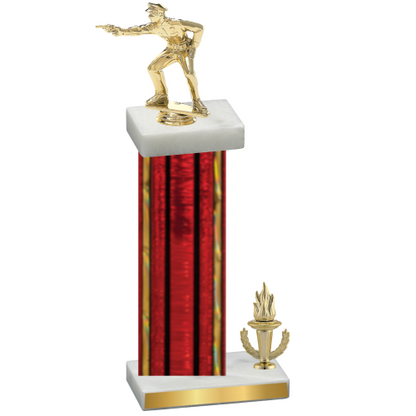 Accented Single Red Glacier Victory Shooter Trophy