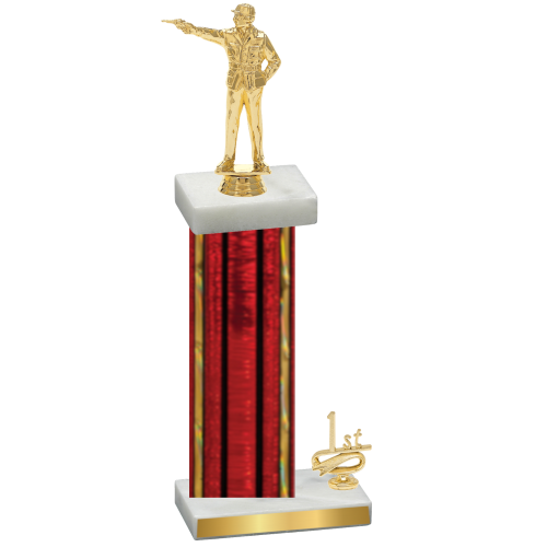 Accented Single Red Glacier First Place Shooter Trophy