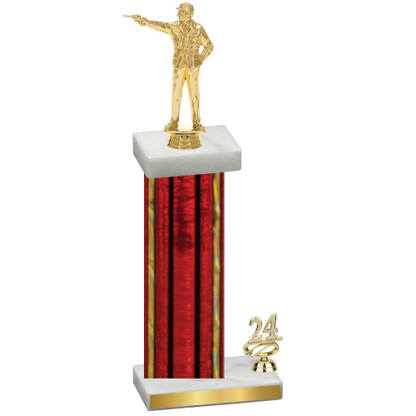 Accented Single Red Glacier Year Shooter Trophy