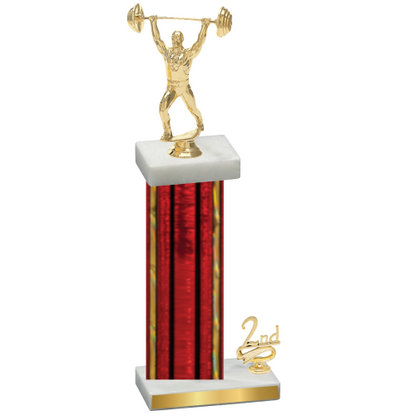 Accented Single Red Glacier Second Place Weights Trophy