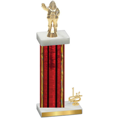 Accented Single Red Glacier First Place Holiday Trophy