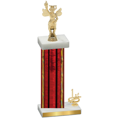 Accented Single Red Glacier First Place Academics Trophy