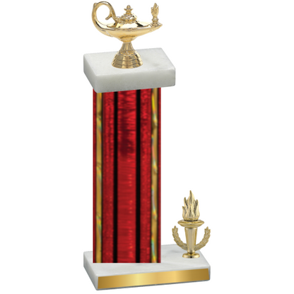 Accented Single Red Glacier Victory Academics Trophy