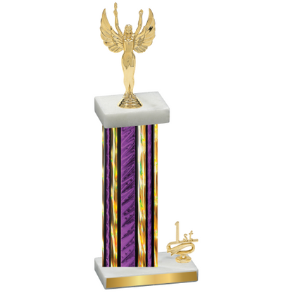 Accented Single Purple Glacier First Place Victory Trophy