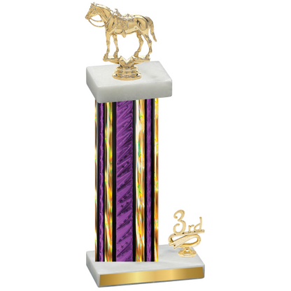 Accented Single Purple Glacier Third Place Horses Trophy