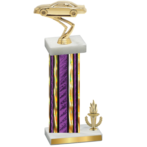 Accented Single Purple Glacier Victory Cars Trophy