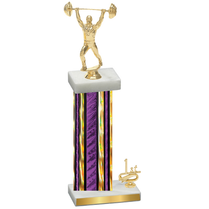 Accented Single Purple Glacier First Place Weights Trophy