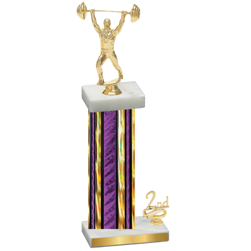 Accented Single Purple Glacier Second Place Weights Trophy