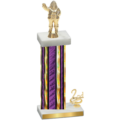 Accented Single Purple Glacier Second Place Holiday Trophy