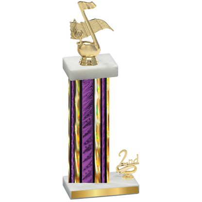 Accented Single Purple Glacier Second Place Music Trophy