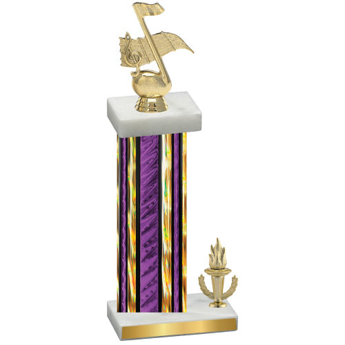 Accented Single Purple Glacier Victory Music Trophy