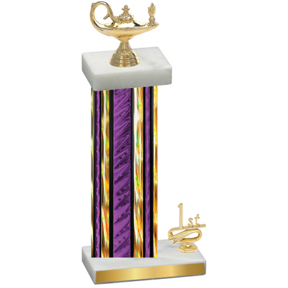 Accented Single Purple Glacier First Place Academics Trophy