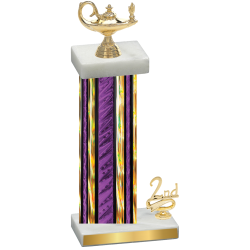 Accented Single Purple Glacier Second Place Academics Trophy