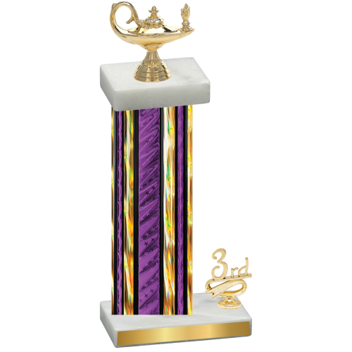 Accented Single Purple Glacier Third Place Academics Trophy