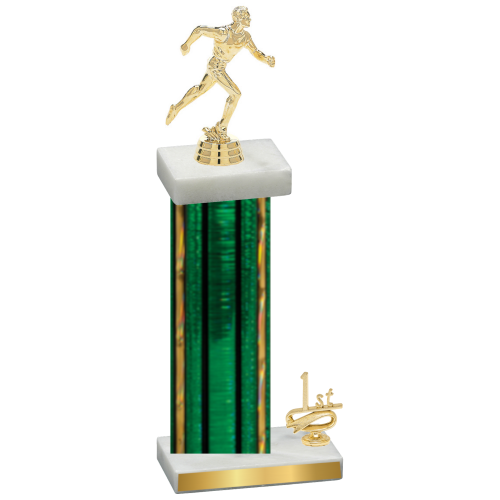 Accented Single Green Glacier First Place Running Trophy